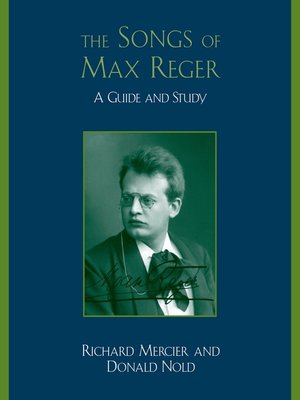 cover image of The Songs of Max Reger